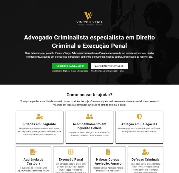 Landing Page Advogado Criminalista e Penal 02